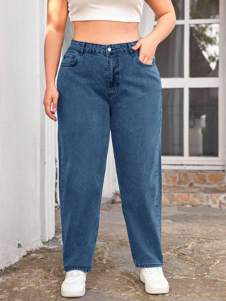 SPODNIE MOM JEANS WYSOKI STAN