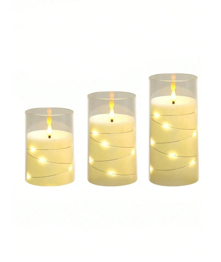 LAMPA ŚWIECA NA BATERIE 3-PACK