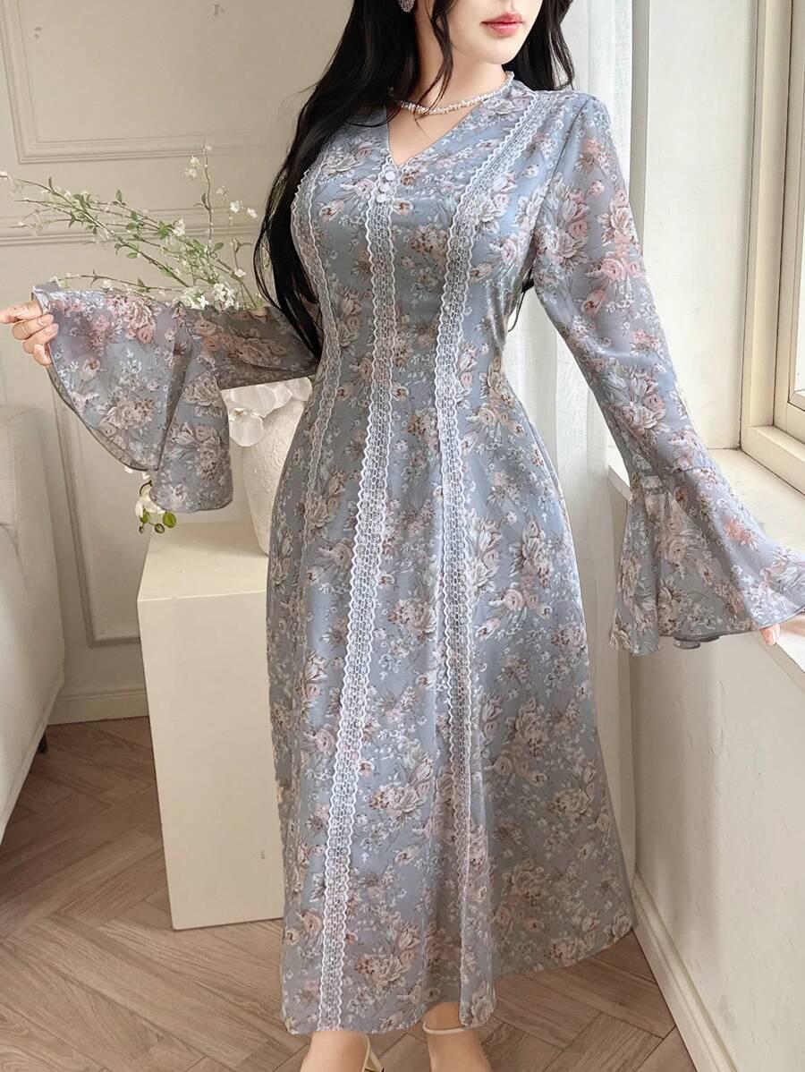 sukienka maxi kwiaty