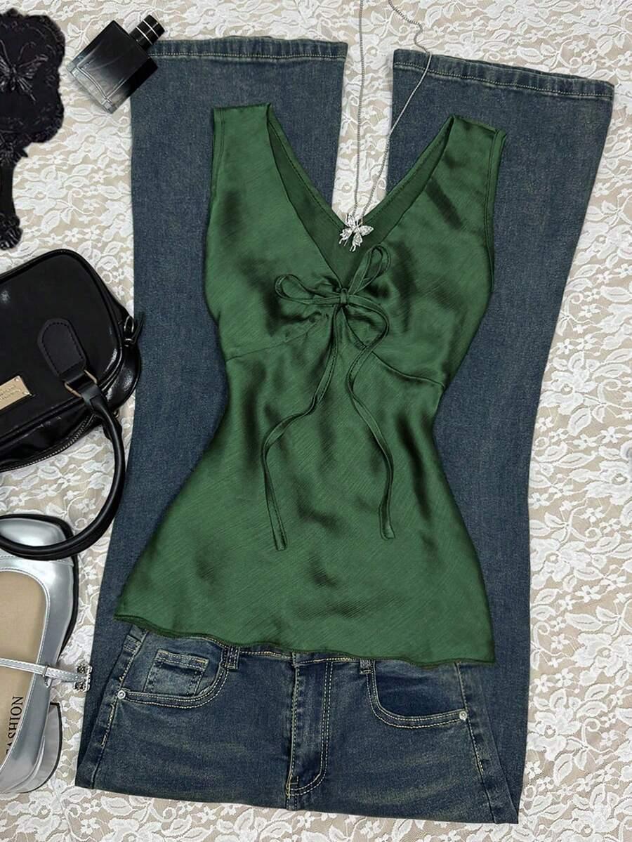 zielony top casual