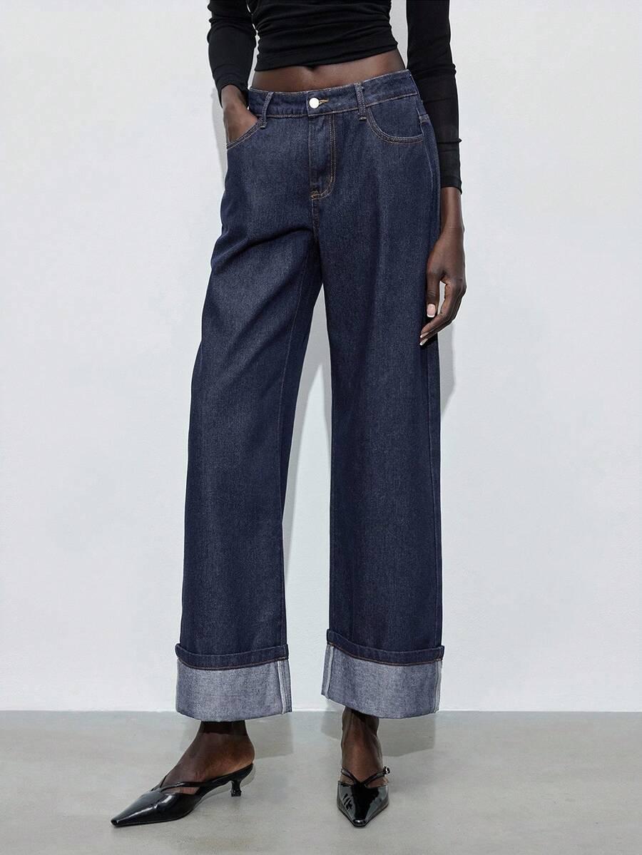 SPODNIE JEANS PROSTA NOGAWKA