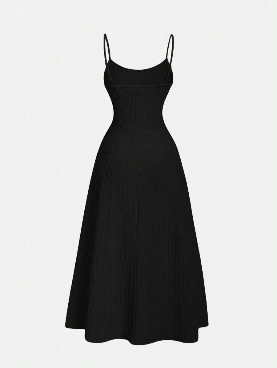 CZARNA SUKIENKA MAXI