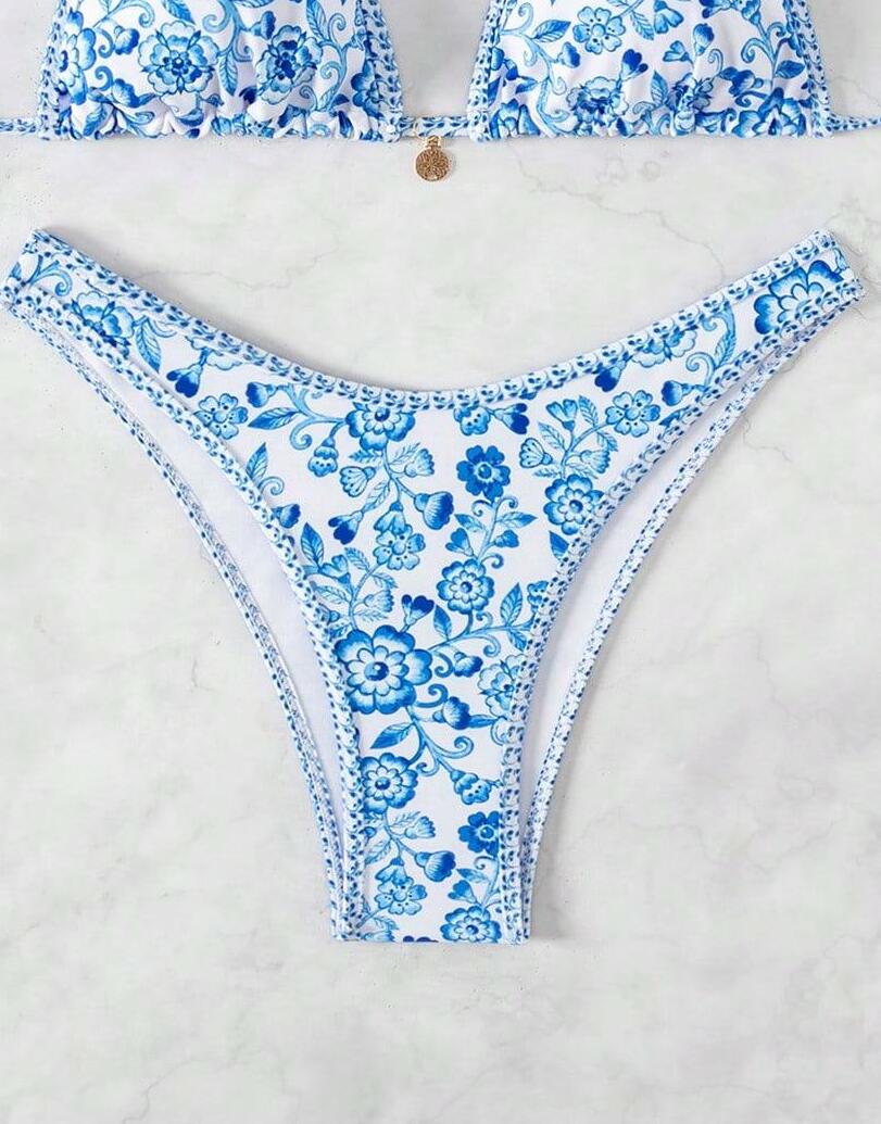 Dół od bikini kwiaty 