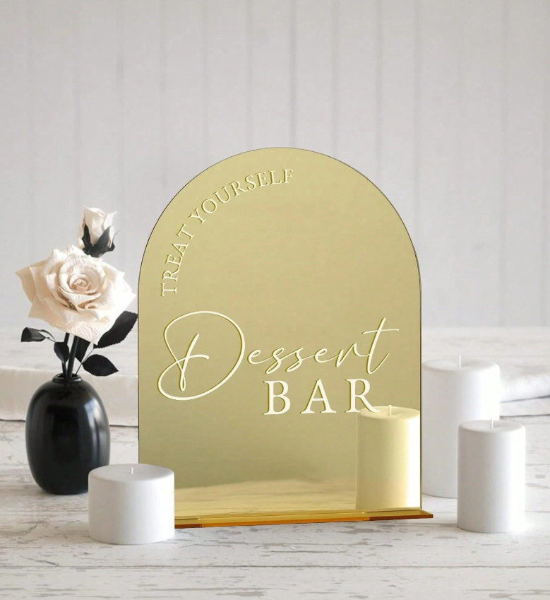 TABLICZKA STOJAK DESERT BAR