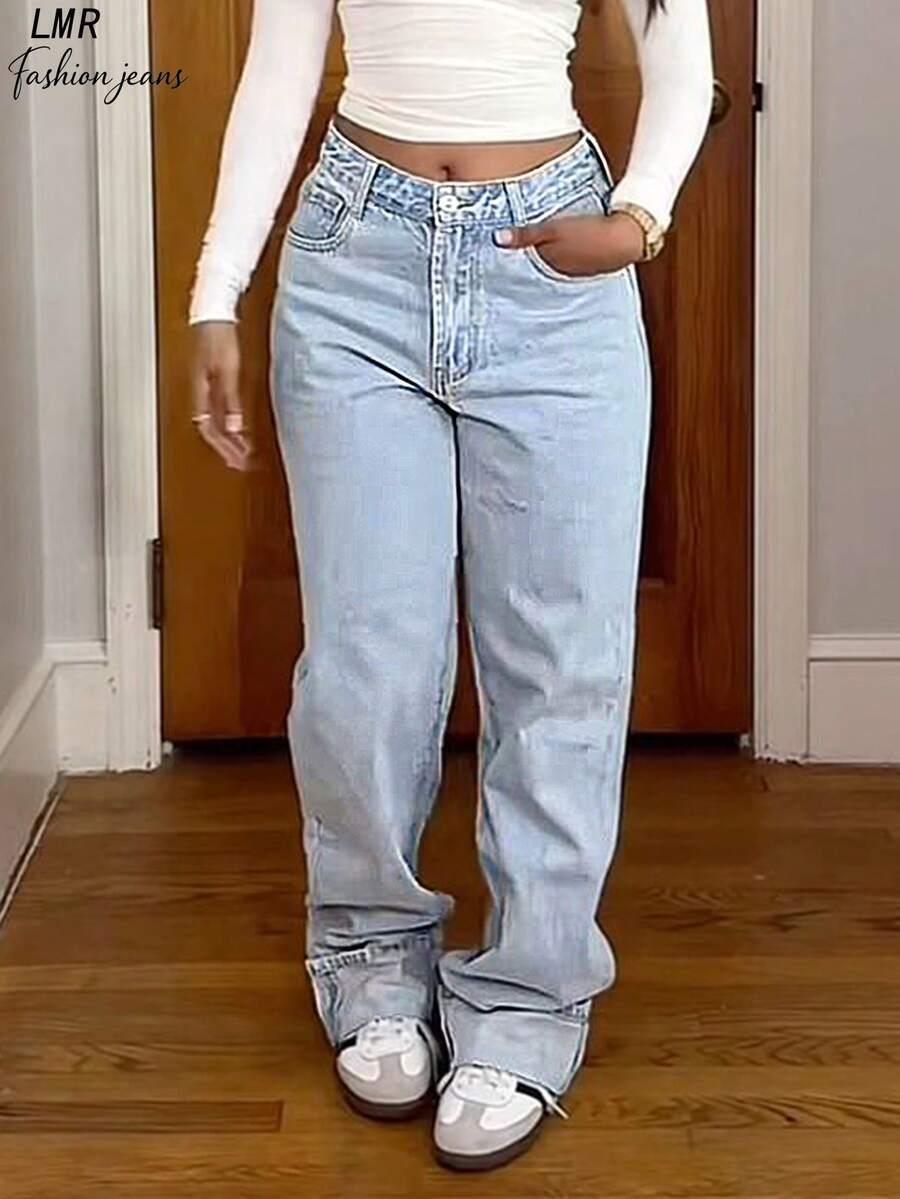 SPODNIE JEANS PROSTA NOGAWKA