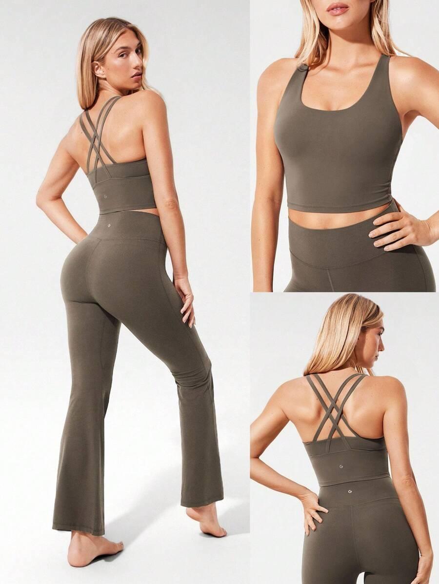 szary sportowy top