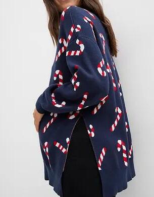 SWETER CIĄŻOWY Z ROZCIĘCIAMI