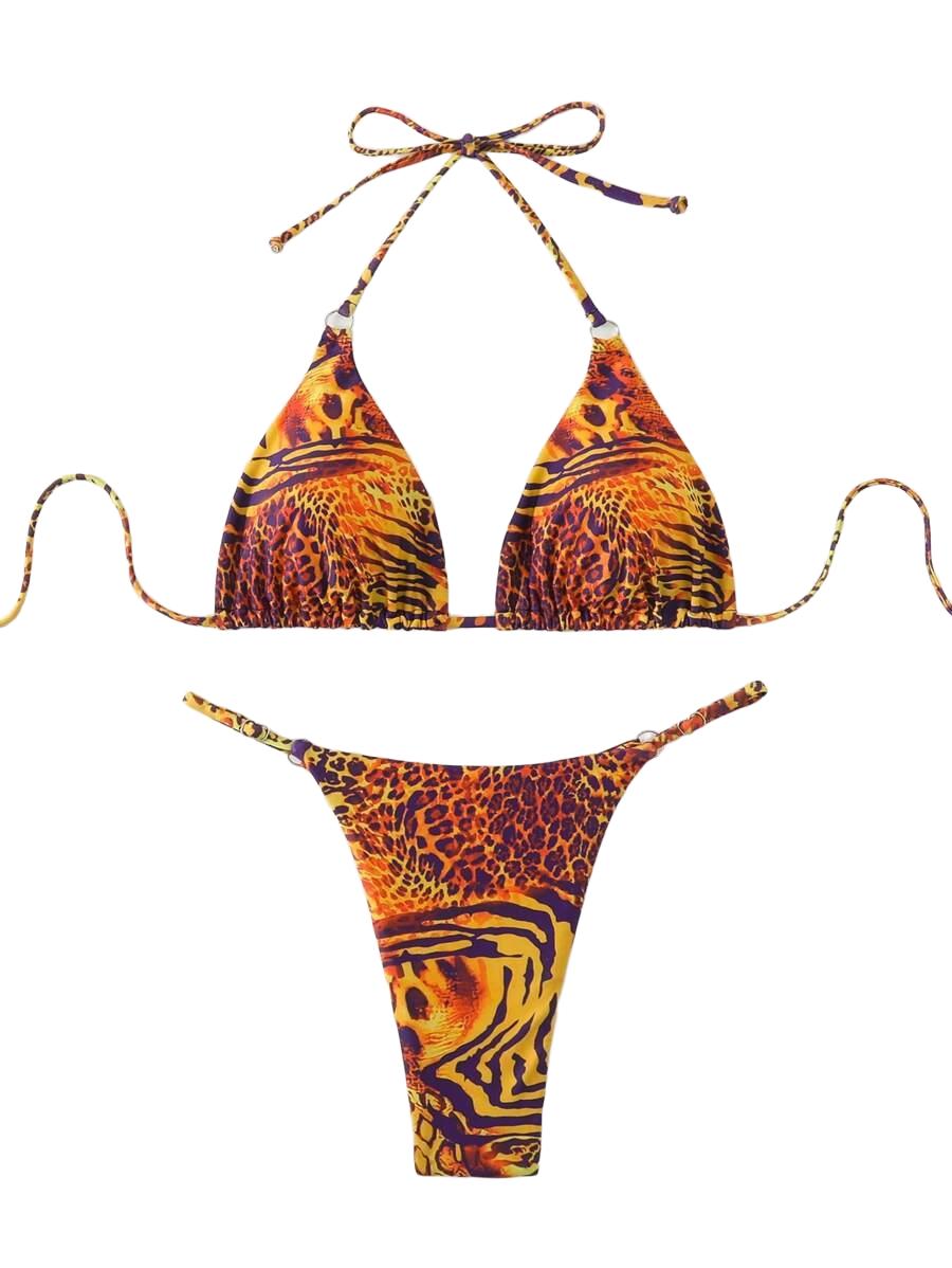 DWUCZĘŚCIOWY KOMPLET BIKINI ZWIERZĘCY WZÓR
