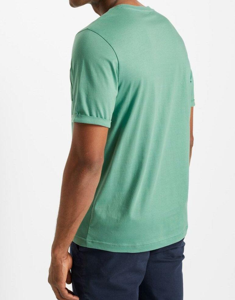 MĘSKI T-SHIRT Z BAWEŁNY OKRĄGŁY DEKOLT 2 SZT 