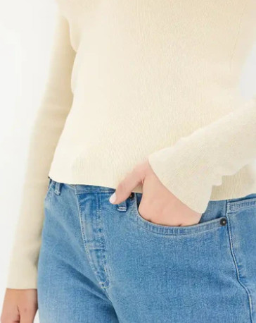 SWETER Z DZIANINY