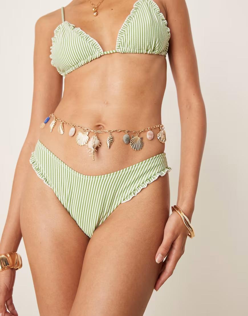 DÓŁ OD BIKINI W PASKI