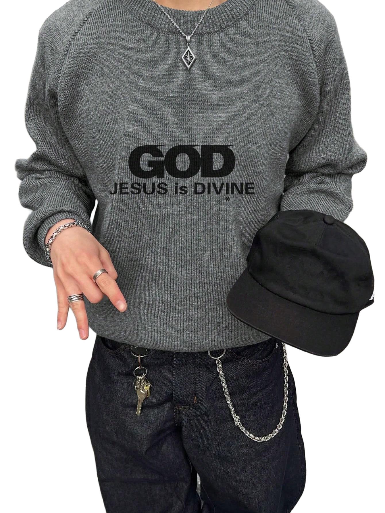 SWETER Z NAPISEM 