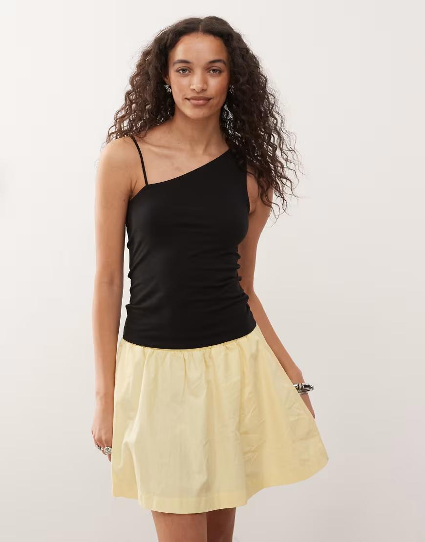 CZARNY TOP CASUAL