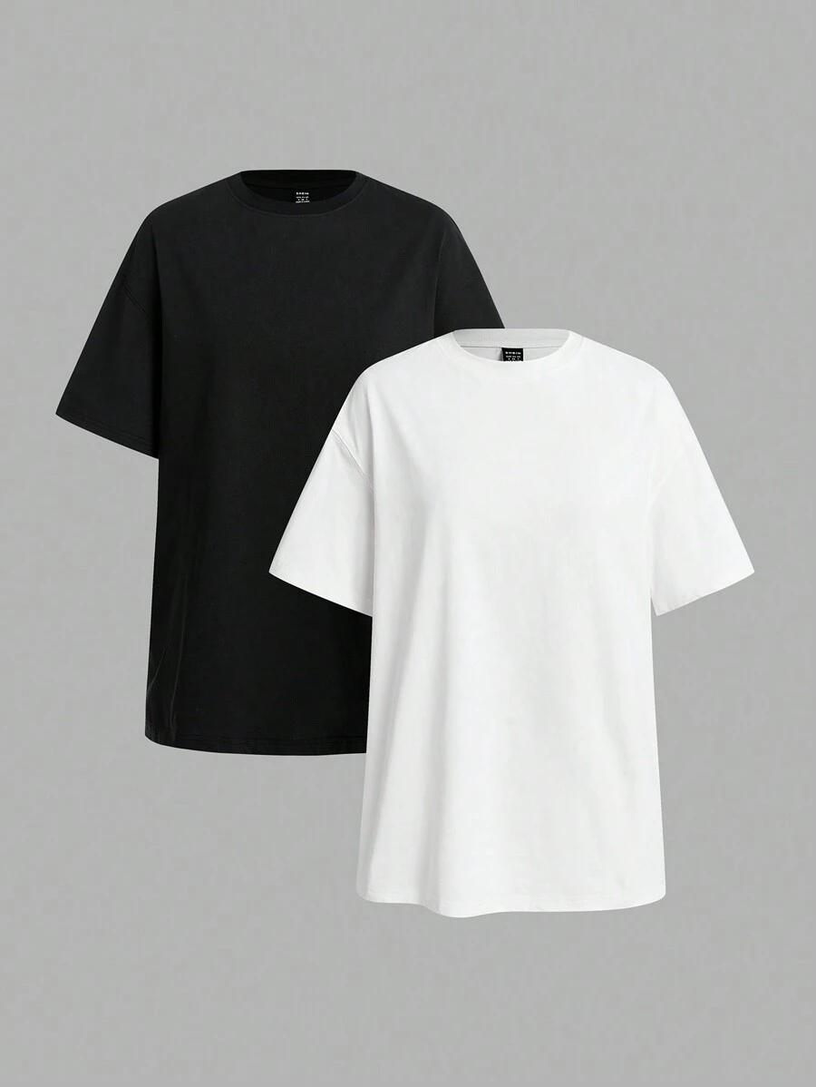 T-SHIRT OKRĄGŁY DEKOLT 2-PACK