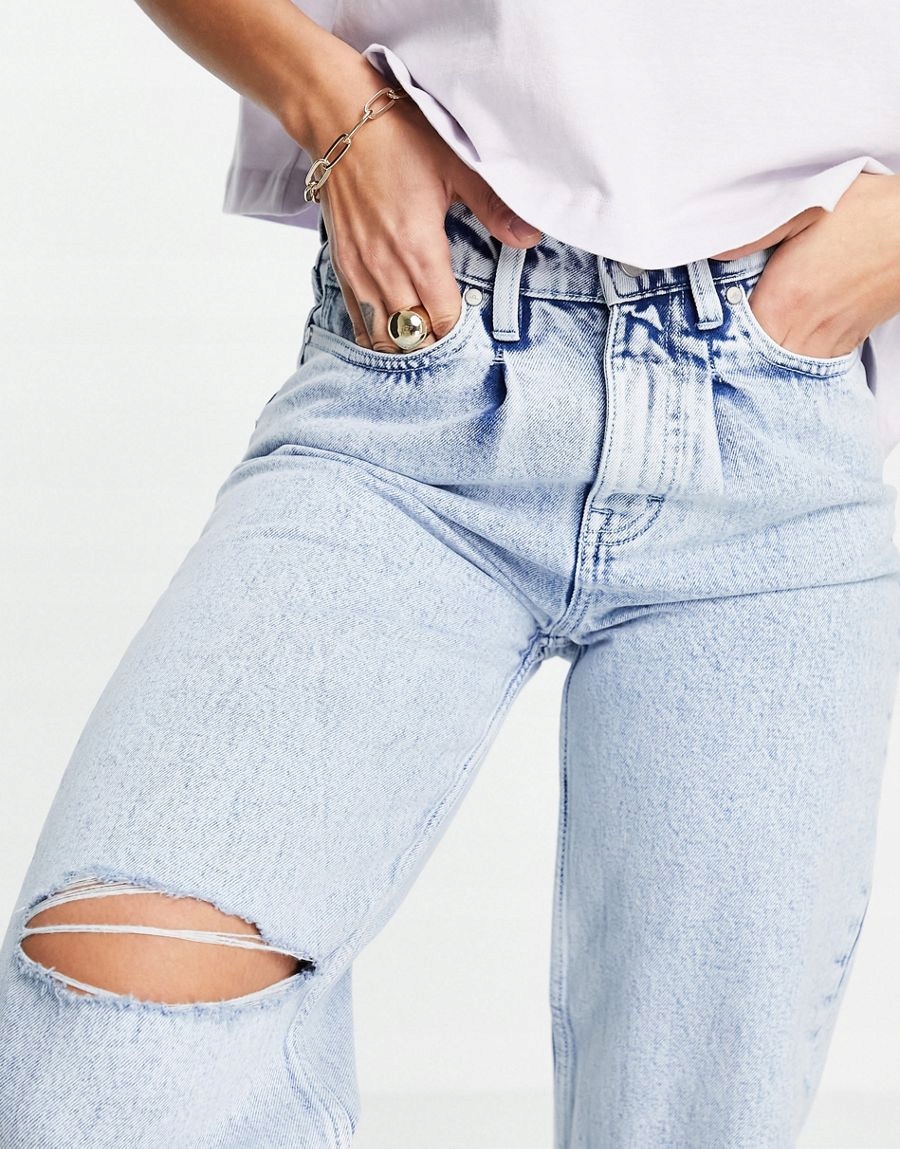 NIEBIESKIE SPODNIE JEANS