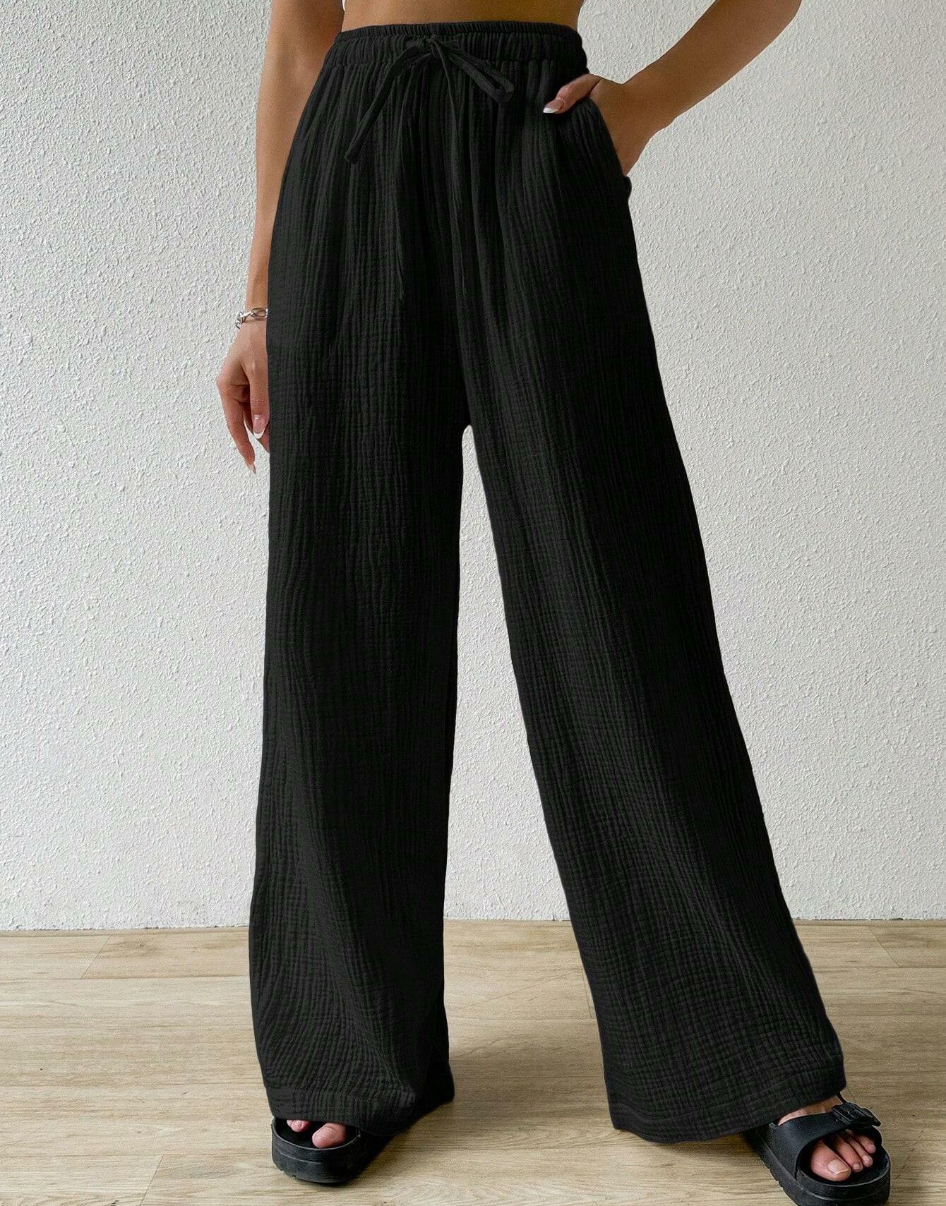 CZARNE SPODNIE CASUAL