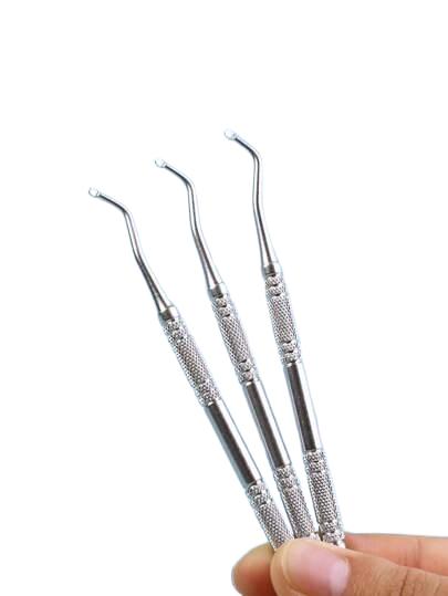 stalowe patyczki do manicure 3-pack