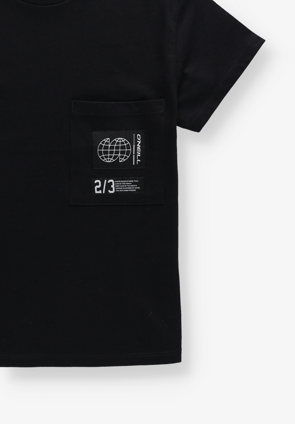 CZARNY T-SHIRT NADRUK 3850020-19010