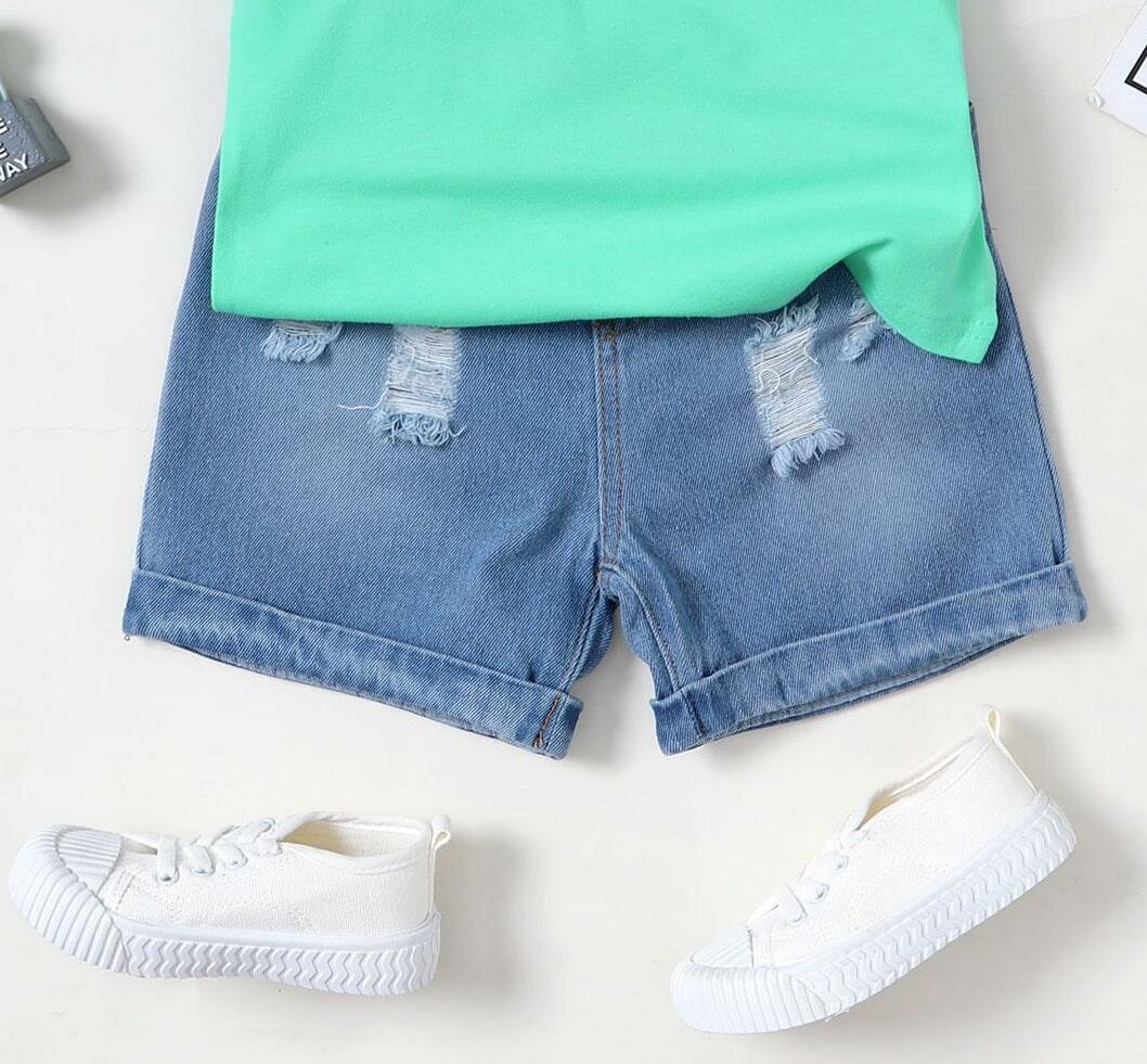 NIEBIESKIE SPODENKI JEANS 