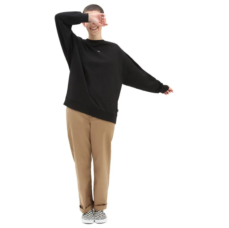 czarna bluza oversize logo