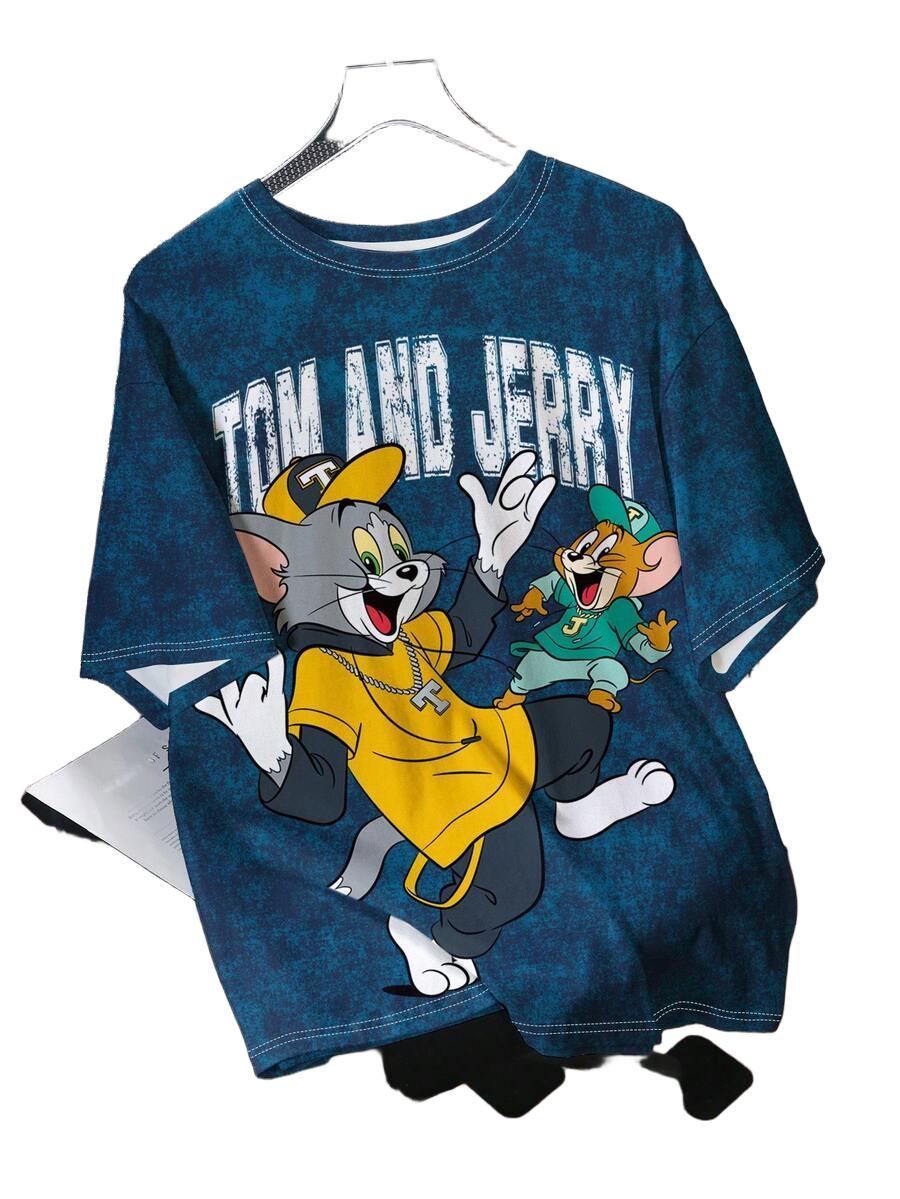 MĘSKA LUŹNA KOSZULA TOM&JERRY