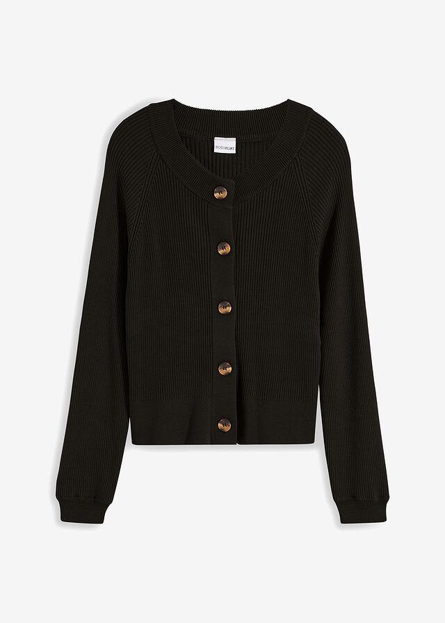 SWETER ROZPINANY W PRĄŻEK