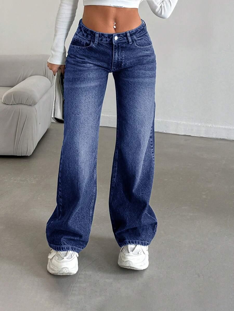 NIEBIESKIE SPODNIE JEANS