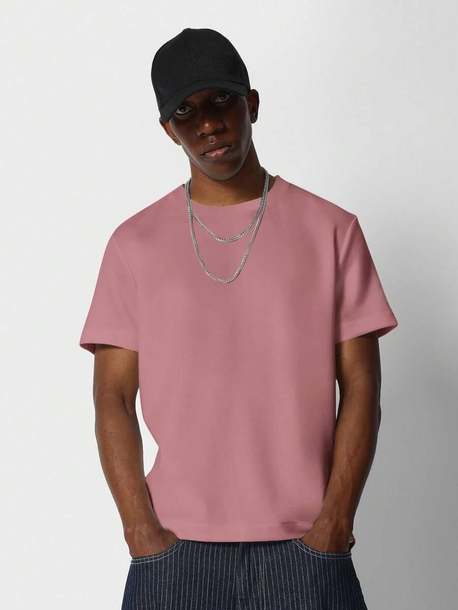 różowy t-shirt basic
