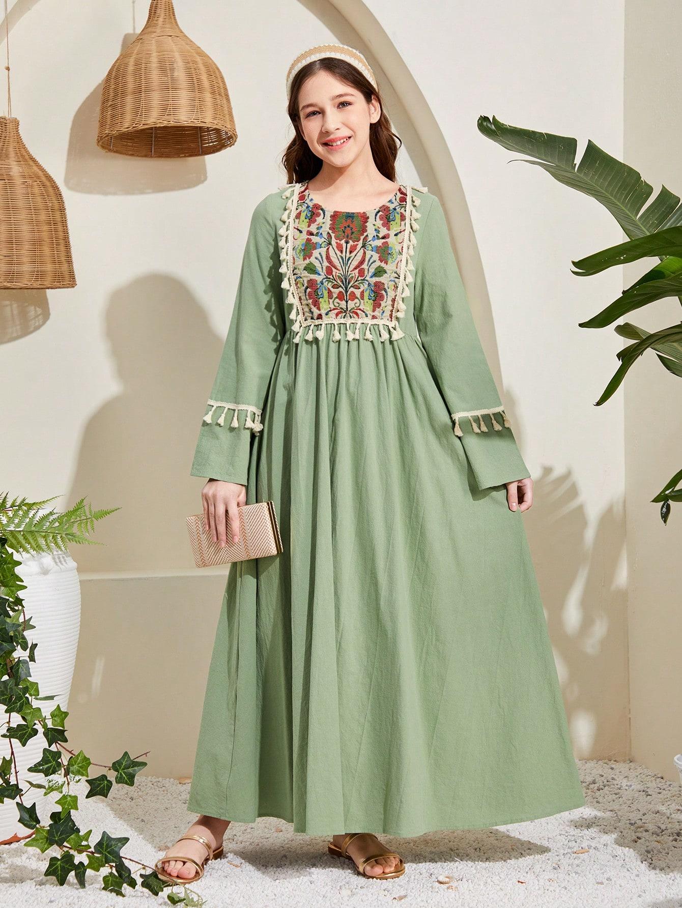 ZIELONA MAXI SUKIENKA