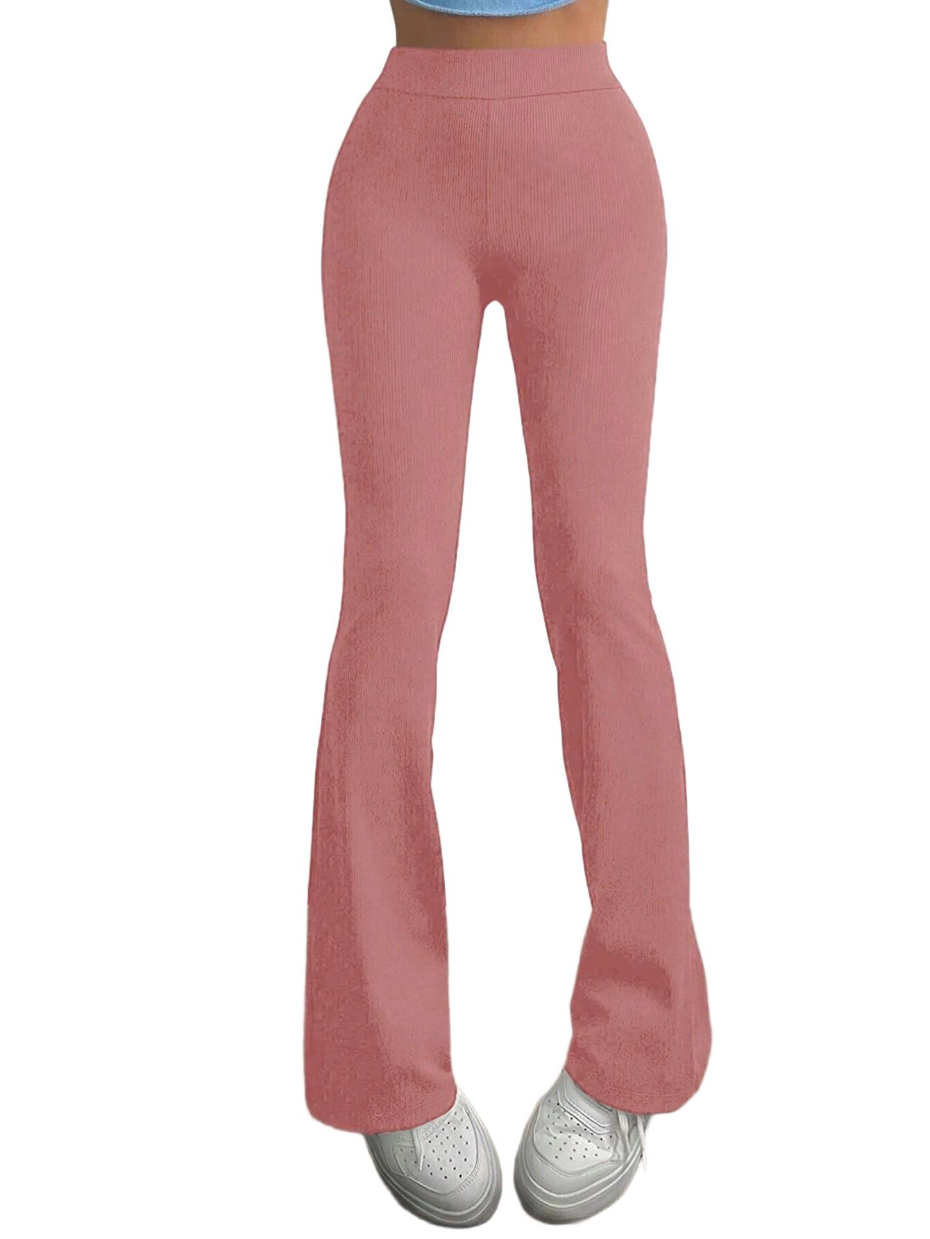 LEGGINSY DAMSKIE DZWONY W PRĄŻEK