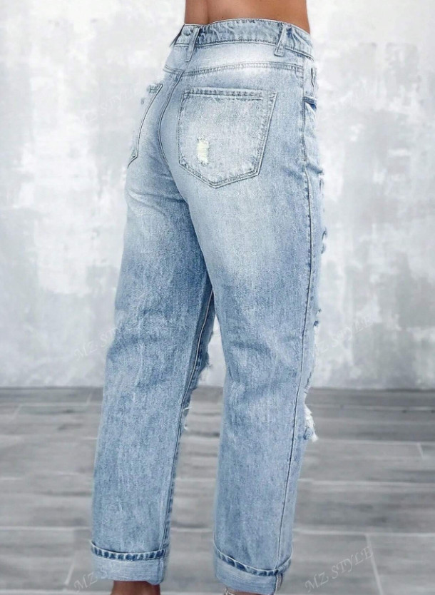 NIEBIESKIE SPODNIE JEANS