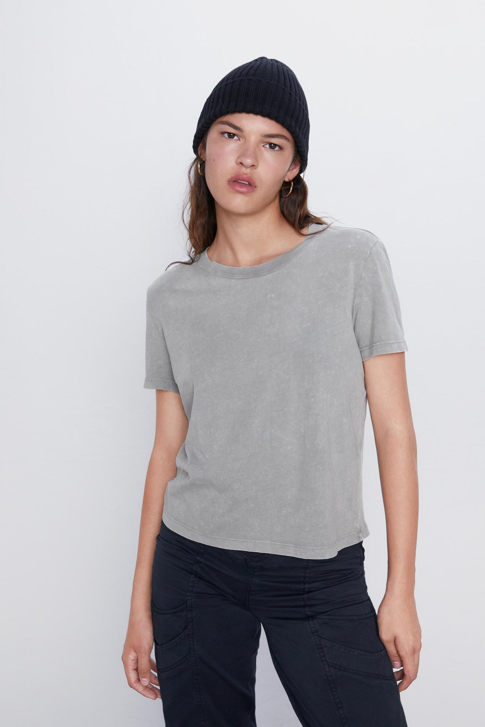 SZARY T-SHIRT BASIC