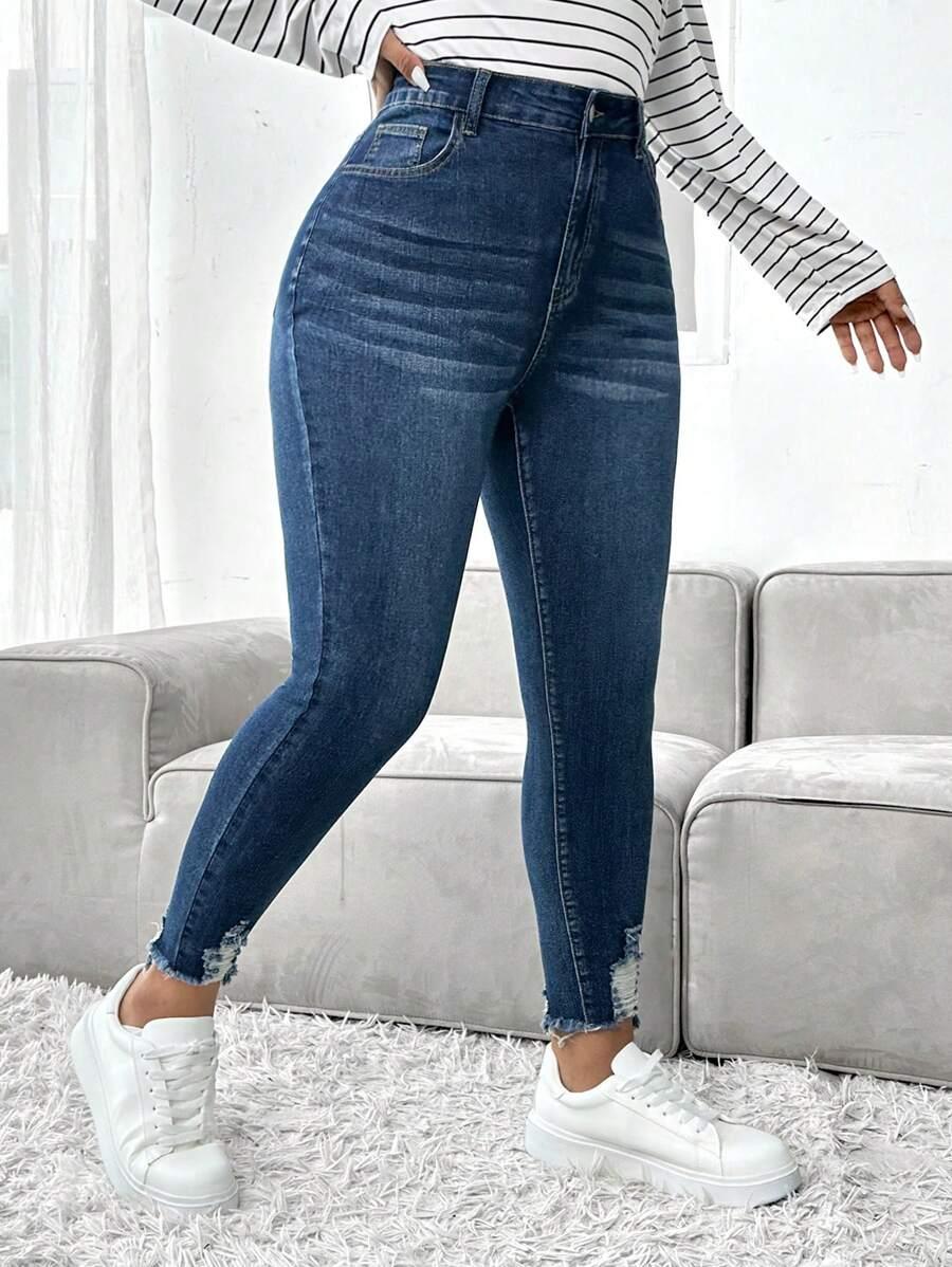 NIEBIESKIE SPODNIE JEANS