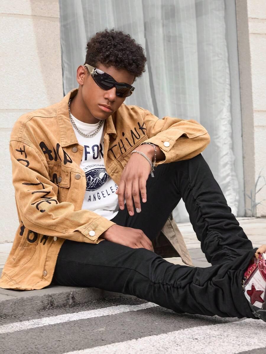 CZARNE SPODNIE JEANS