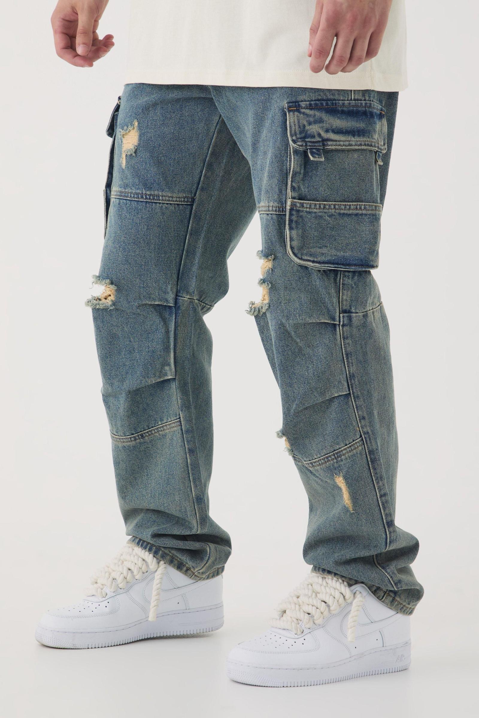 NIEBIESKIE SPODNIE JEANS