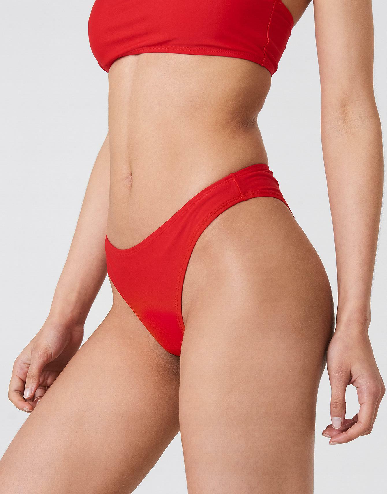 KLASYCZNY CZERWONY DÓŁ OD BIKINI