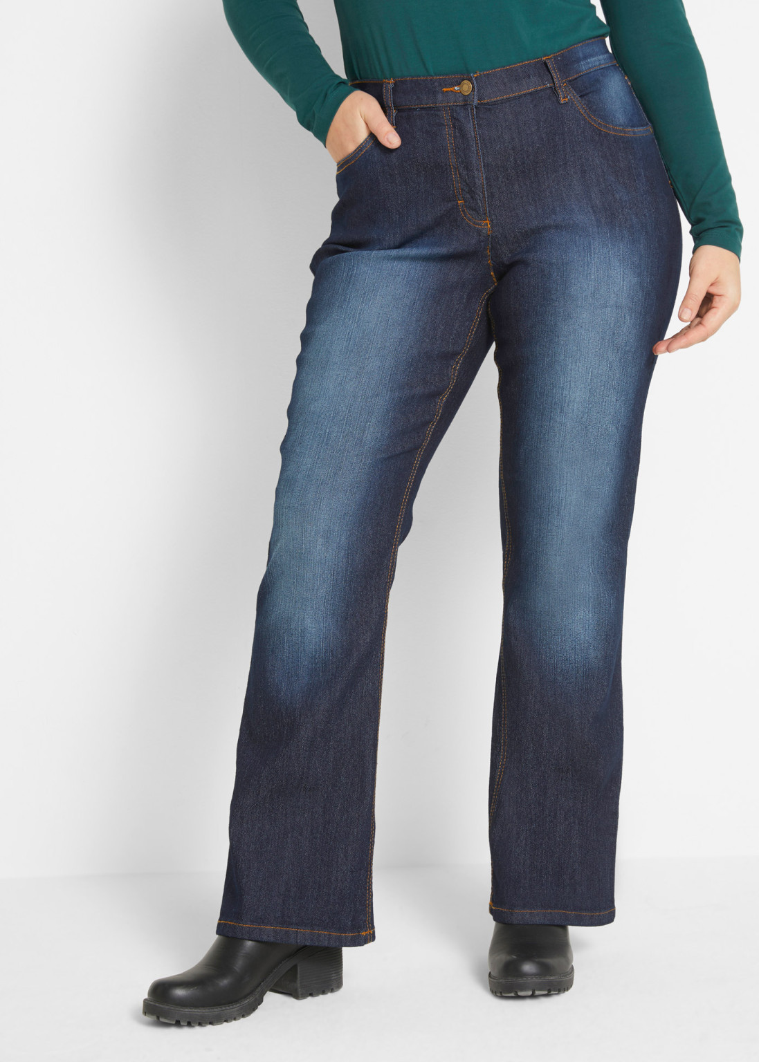 SPODNIE JEANS DZWONY