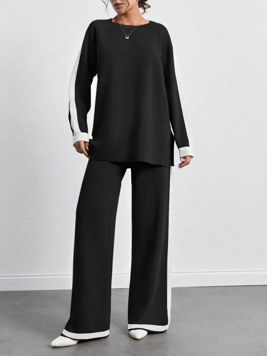 SWETER SPODNIE KOMPLET