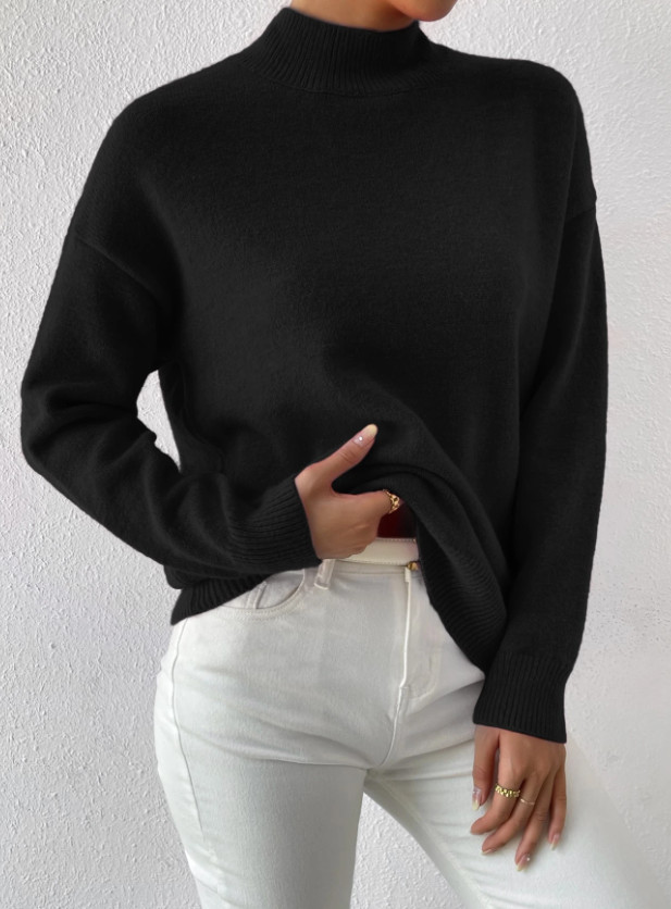 CZARNY SWETER STÓJKA