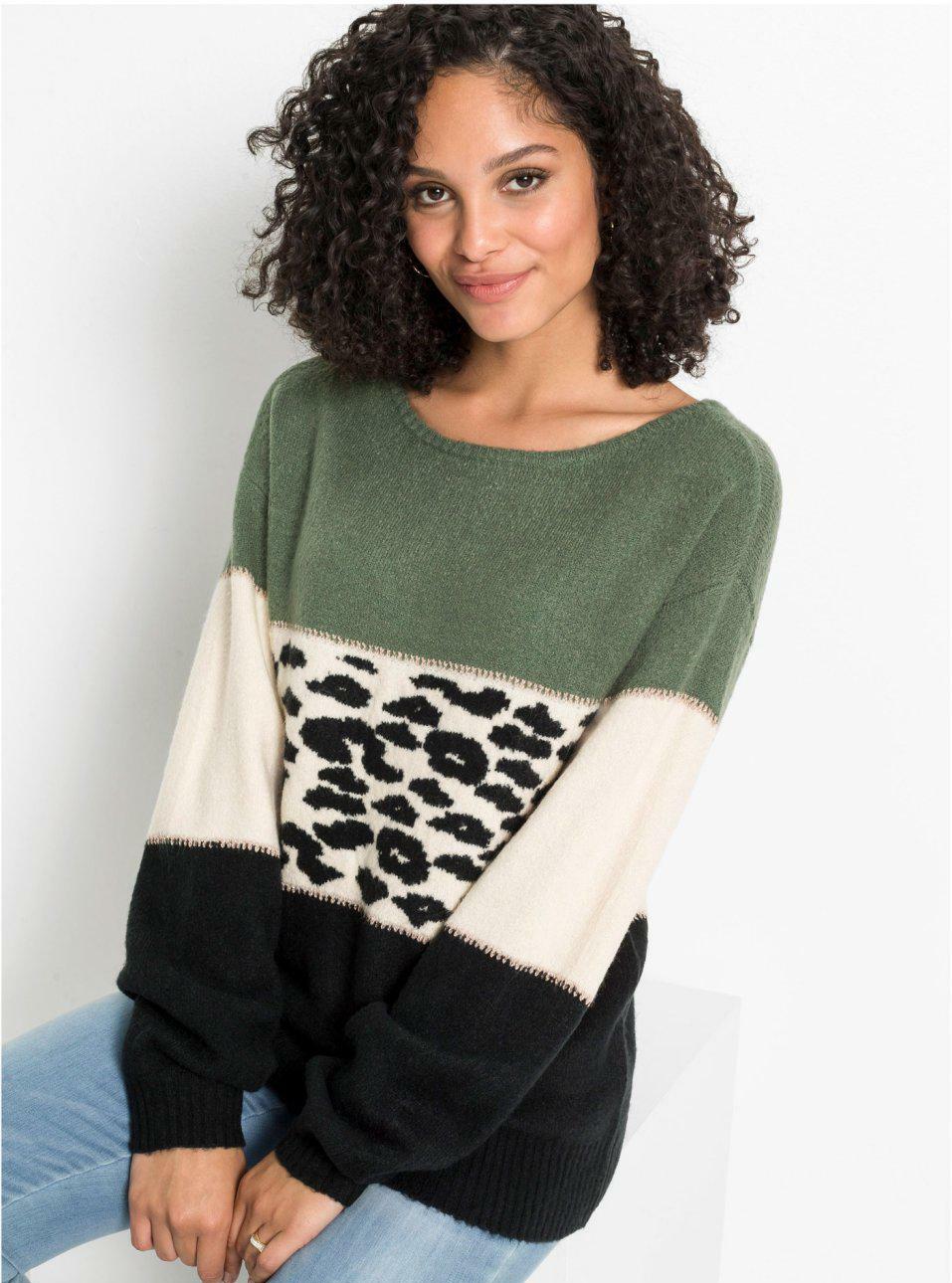 DZIANINOWY SWETER WZÓR
