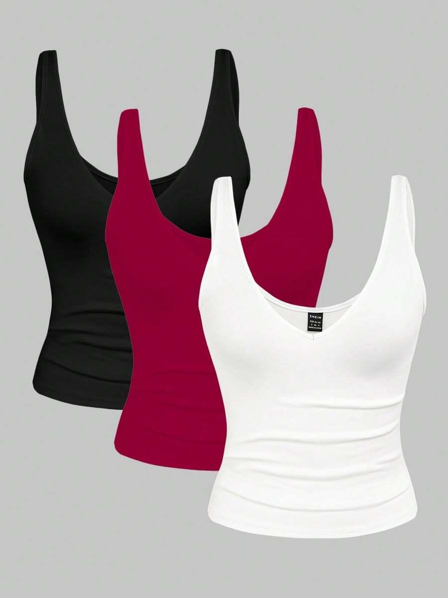 top na ramiączkach 3 pack