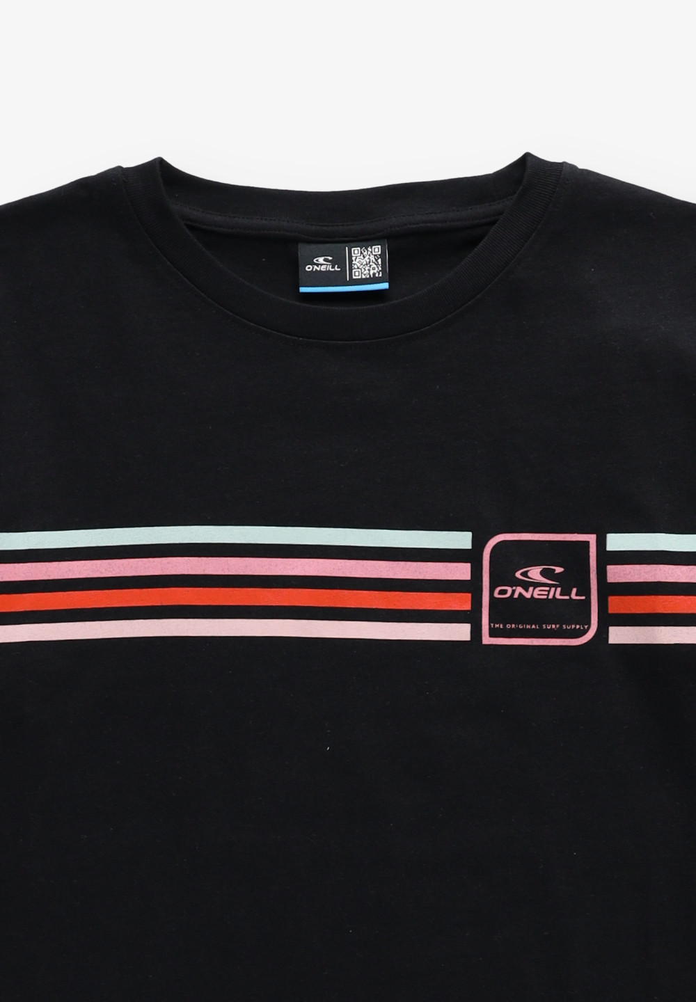 CZARNY T-SHIRT PRINT LOGO