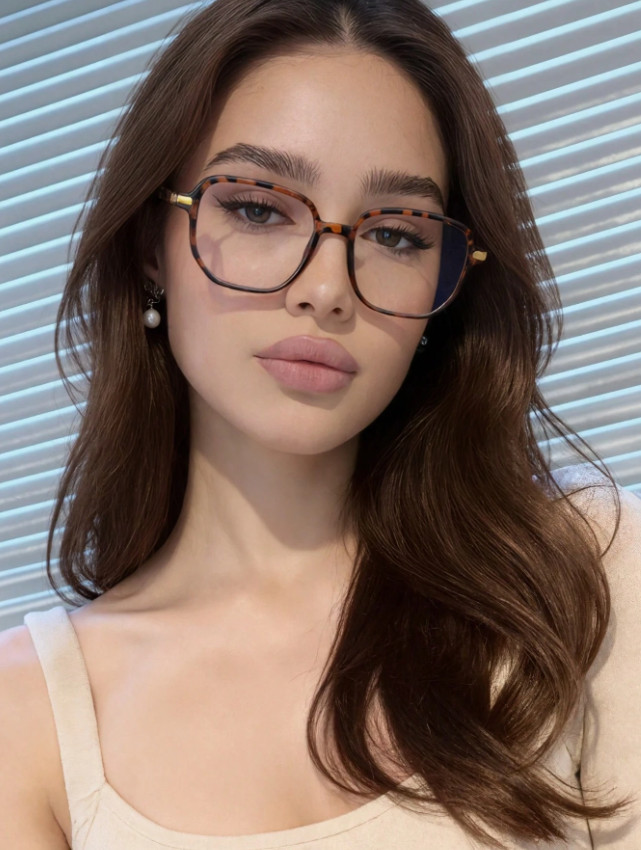okulary zerówki animal print