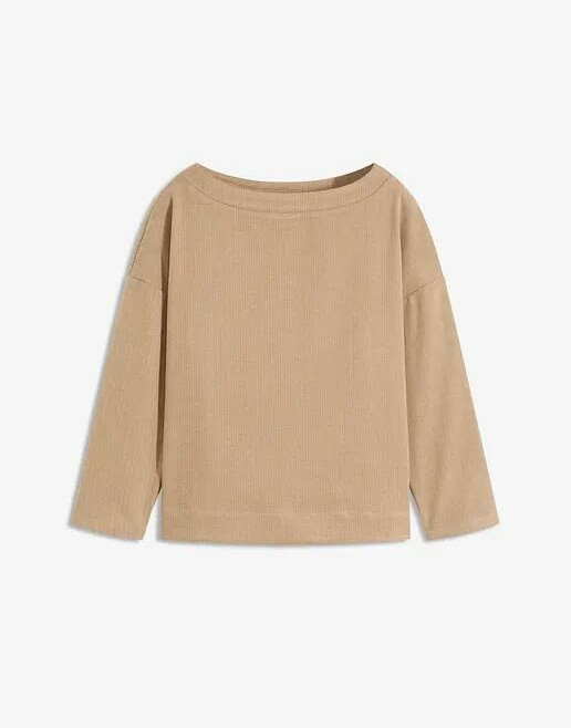 BLUZKA DAMSKA PLUS SIZE Z DEKOLTEM ŁÓDKA I RĘKAWEM 3/4