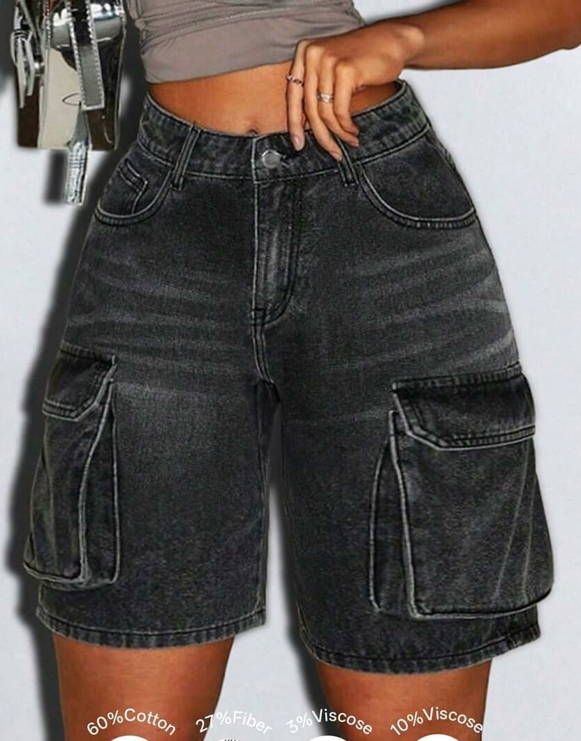 krótkie spodenki jeans kieszenie