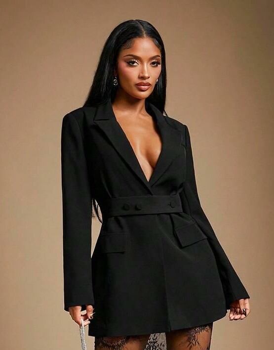 CZARNA MARYNARKA OVERSIZE 