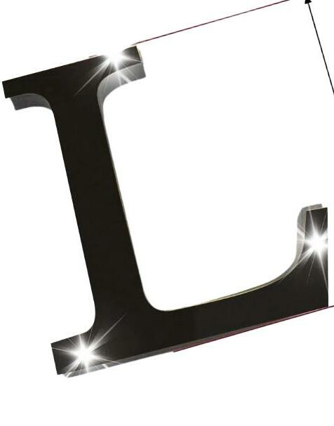 czarna litera L