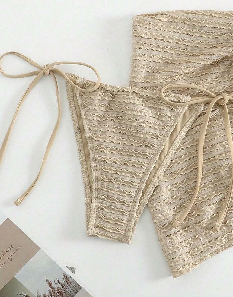 beżowy dół od bikini