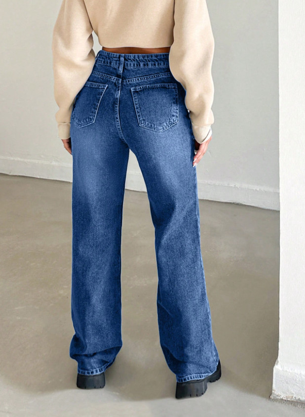 NIEBIESKIE SPODNIE JEANS 