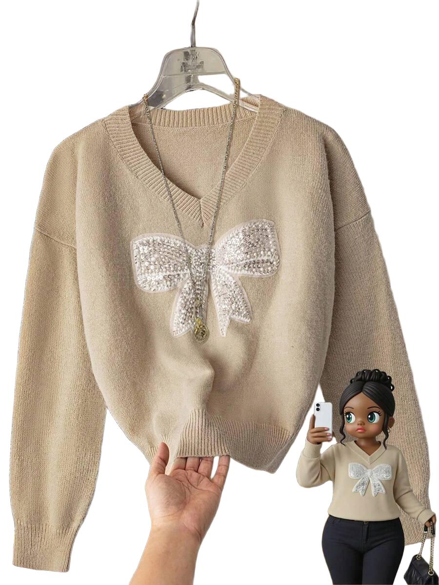SWETER DAMSKI SEREK V REGULAR